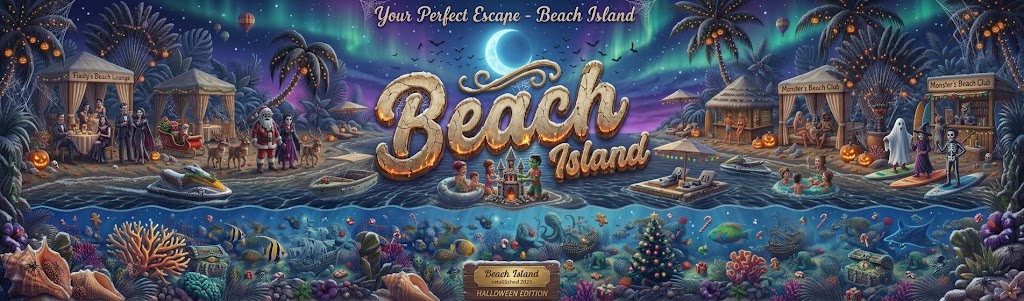 Beach Island Strand Panoramabanner